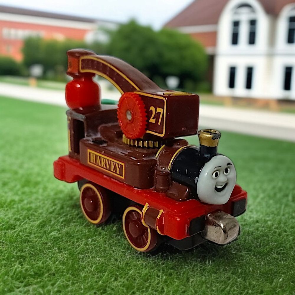 Harvey Thomas the Tank Engine & Friends Metal Diecast Train 2003 Maroon Gold Red